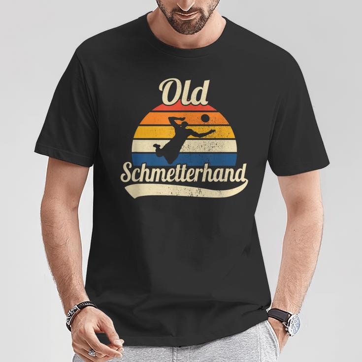 Old Butterhand Retro Beacholleleyball S T-Shirt Lustige Geschenke