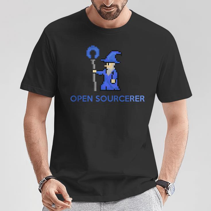 Open Sourcerer Programmer T-Shirt Lustige Geschenke