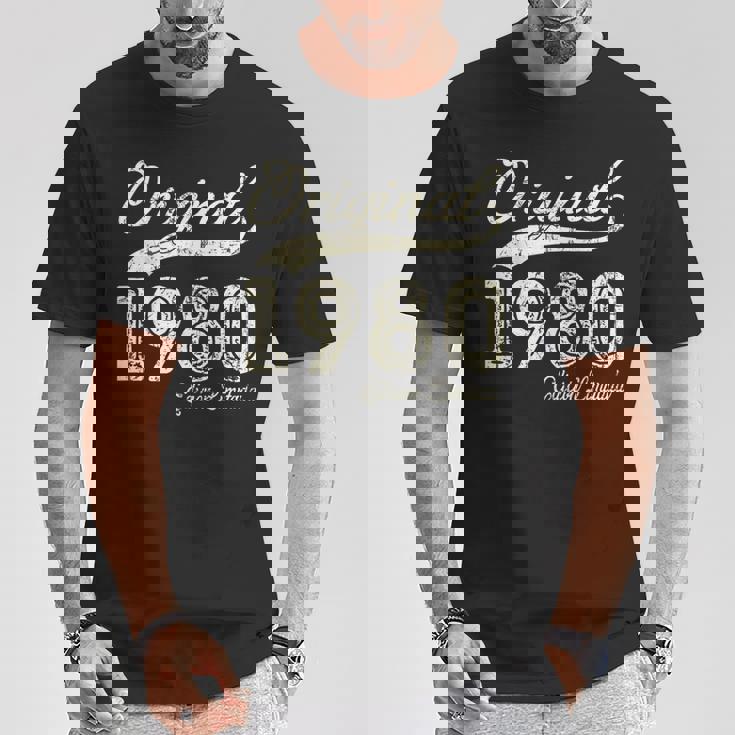 Original 1980 44 Años Cumpleaños Hombre Fabricado En 1980 Camiseta unisex Regalos divertidos