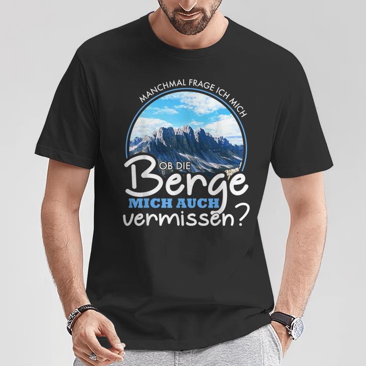 Outdoor Hiking Ob Die Berge Michermissen T-Shirt Lustige Geschenke