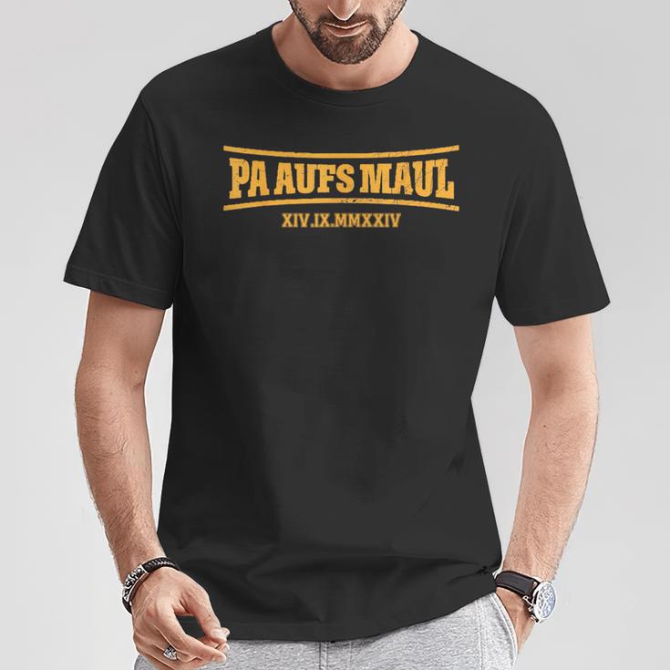 Pa Aufs Maul Best Blue T-Shirt Lustige Geschenke