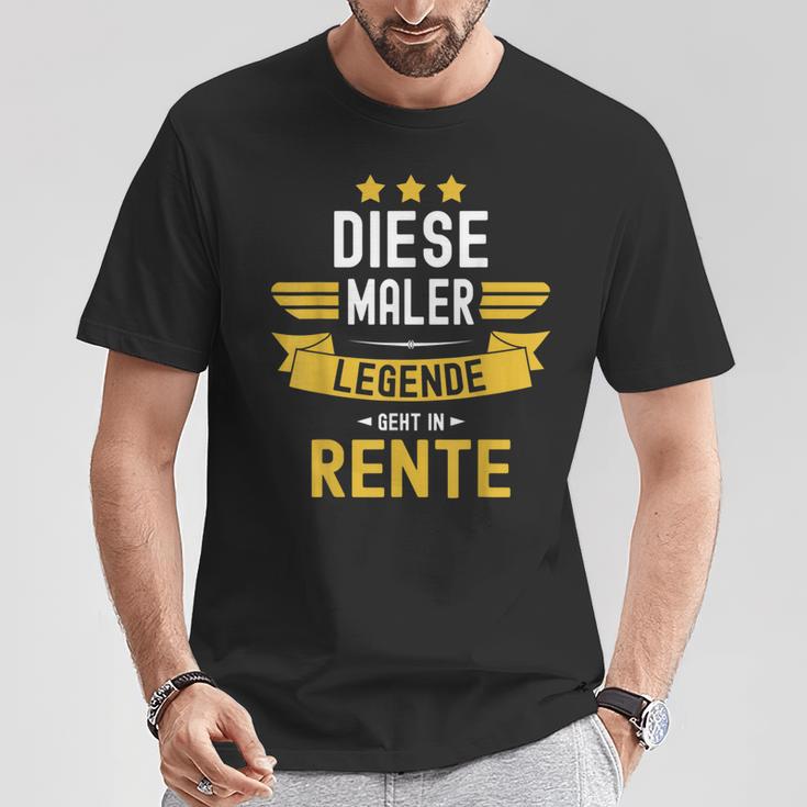 With Painter Pensioner Dese Legende Geht In Rente T-Shirt Lustige Geschenke