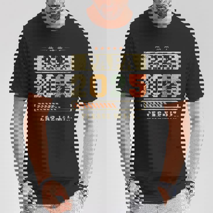 Papa 2025 Futuro Papá Futuro Padre Camiseta unisex Regalos divertidos
