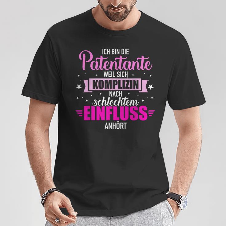 Patentante Weil Komplizin Nach Badenschinfluence Hears T-Shirt Lustige Geschenke