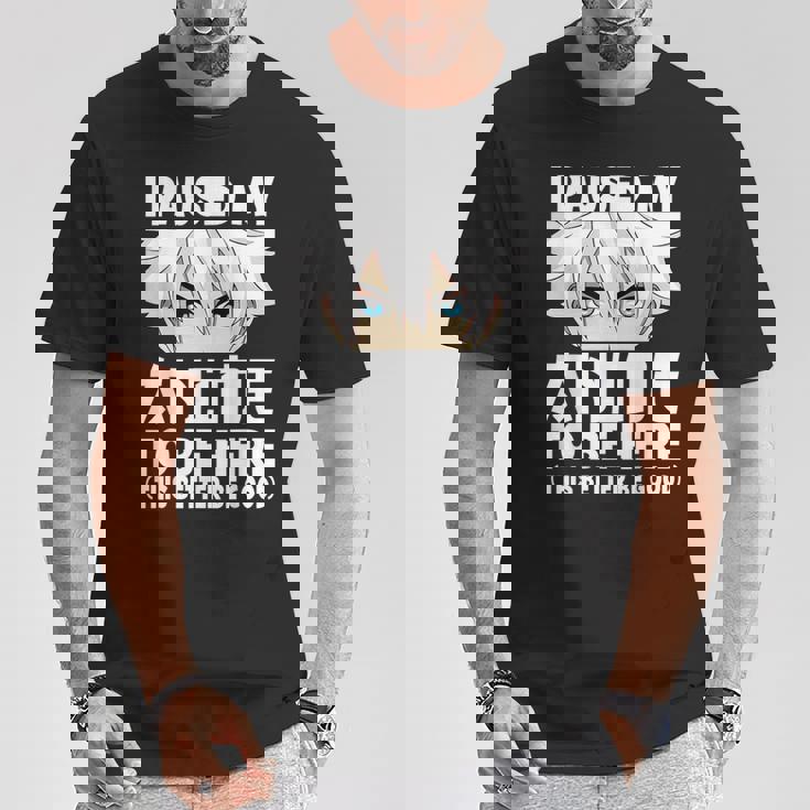 I Paused My Anime To Be Here Japanese Otaku Anime Boy T-Shirt Personalized Gifts