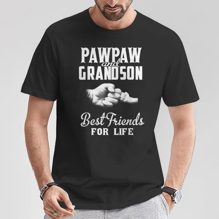 Pawpaw And Grandson Best Friends For Life Grandpa Men T-Shirt Unique Gifts