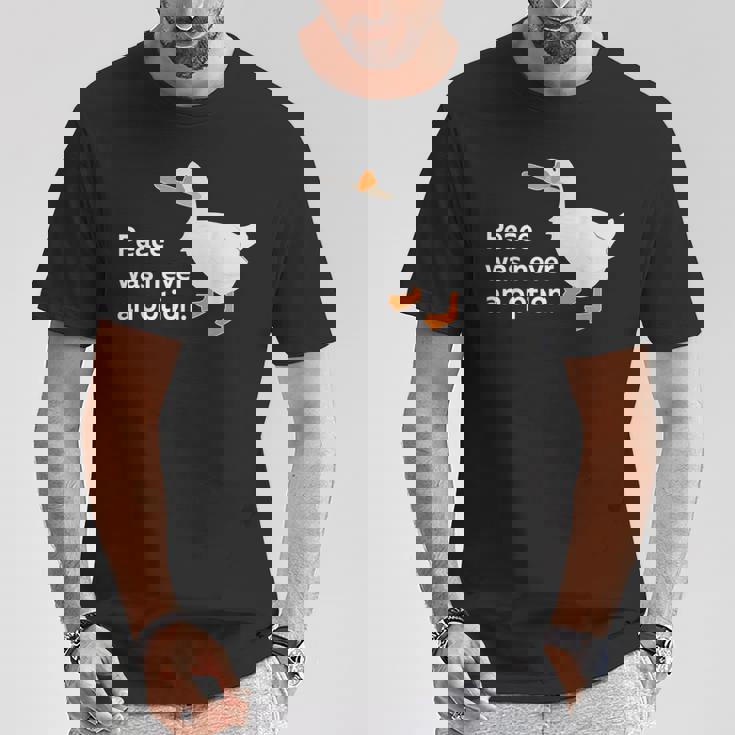 Peace Was Never An Option Goose Meme Idea Regalo Maglietta Regalos divertidos