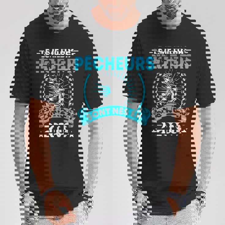 Pêcheur 12 Ans Les Meilleurs Pêcheurs Sont Nés En 2009 T-Shirt Cadeaux drôles