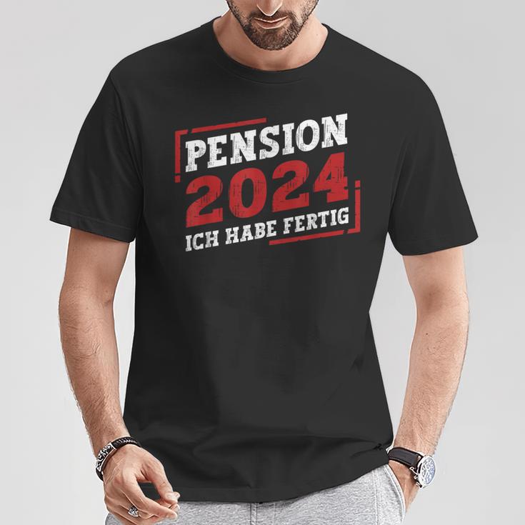 Pension 2024 Ich Habe Fertig T-Shirt Lustige Geschenke