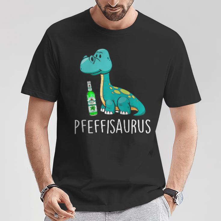 Pfeffisaurus Dino Peppermint Liqueur Running Party S T-Shirt Lustige Geschenke