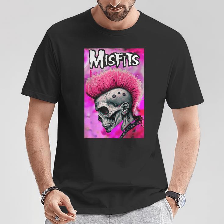 Pink Misfits Skull Fanart T-Shirt Lustige Geschenke