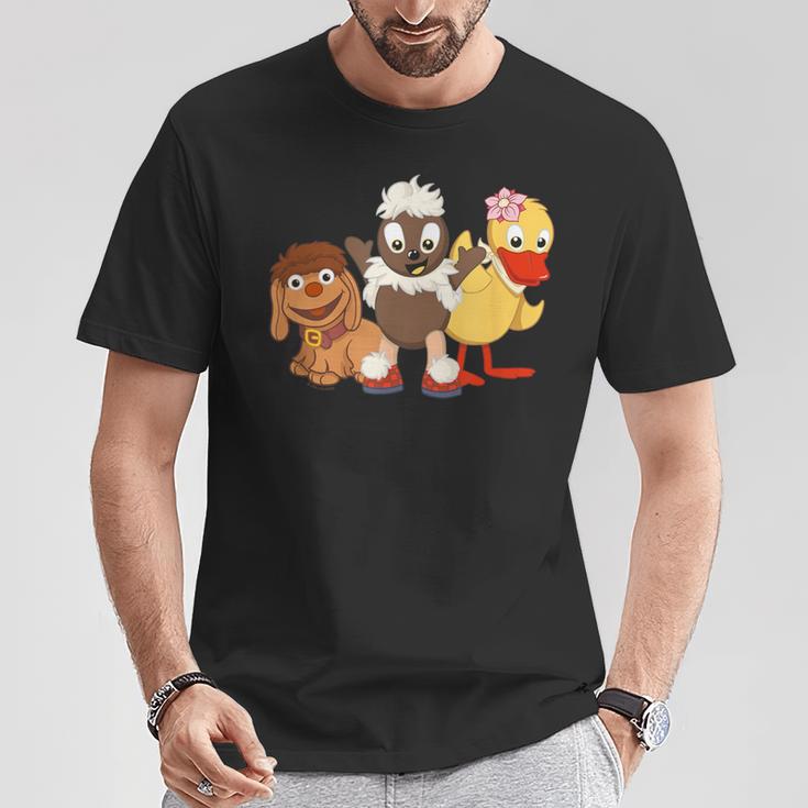 Pittiplatsch Schnatterinchen Und Moppi Drei Freunde T-Shirt Lustige Geschenke