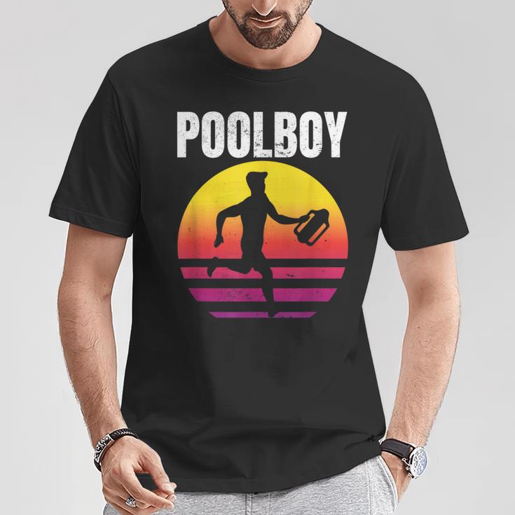 Poolboy Bademeister Lifeguard Swimming Pool Indoor Pool T-Shirt Lustige Geschenke