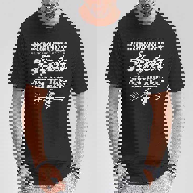 Promovido A Abuelo 2025 Abuelo Español Ascendido A Abuelo Camiseta unisex Regalos divertidos