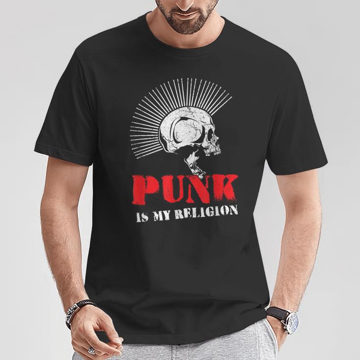 Punk Is My Religion I Punk & Anarchy For Punk Rock T-Shirt Lustige Geschenke