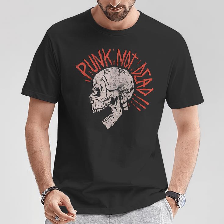 Punks Not Dead -Intage Grunge Punk Is Not Dead Rock S T-Shirt Lustige Geschenke