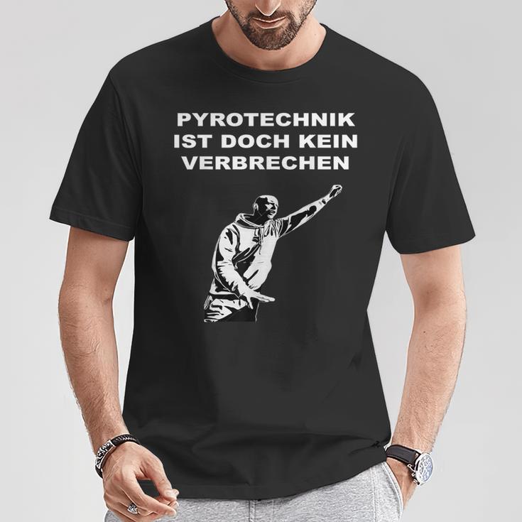 Pyrotechnik Ist Doch Keinerbrechen Meme Football Ultras T-Shirt Lustige Geschenke