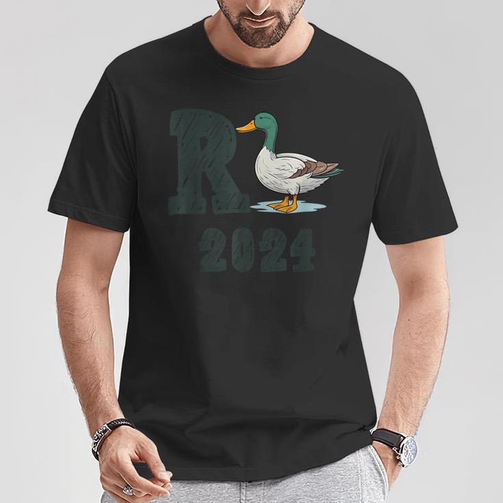 R Ente 2024 Rente 2024 Duck Retirement T-Shirt Lustige Geschenke