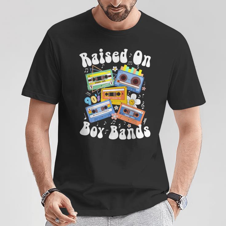 Raised On 90S Boy Bands Cassette Tape Retro T-Shirt Lustige Geschenke