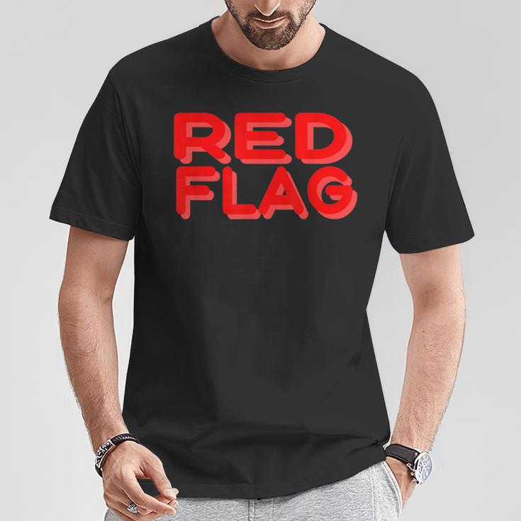 Red Flag T-Shirt Lustige Geschenke