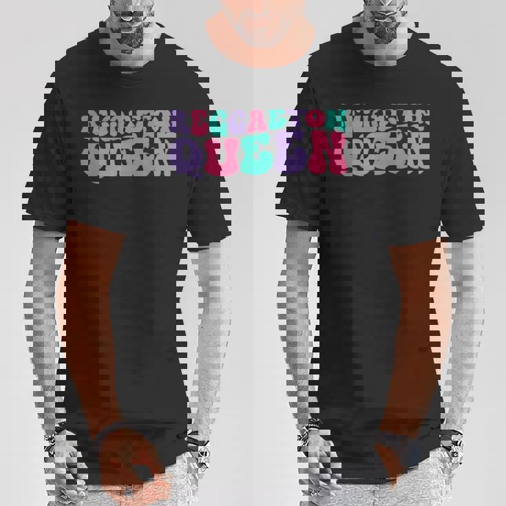 Reggaeton Queen Para Retrointage Ondulado Groovy Camiseta unisex Regalos divertidos