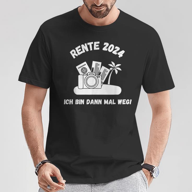 Rente 2024 Ich Bin Dann Mal Weg Pension Renter Retirement T-Shirt Lustige Geschenke