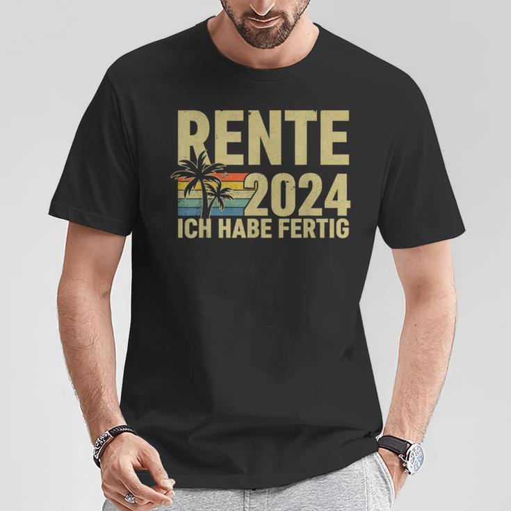 Rente 2024 Ich Habe Fertig Rentner T-Shirt Lustige Geschenke