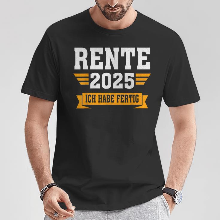 Rente 2025 Ich Habe Fertig Rentner T-Shirt Lustige Geschenke