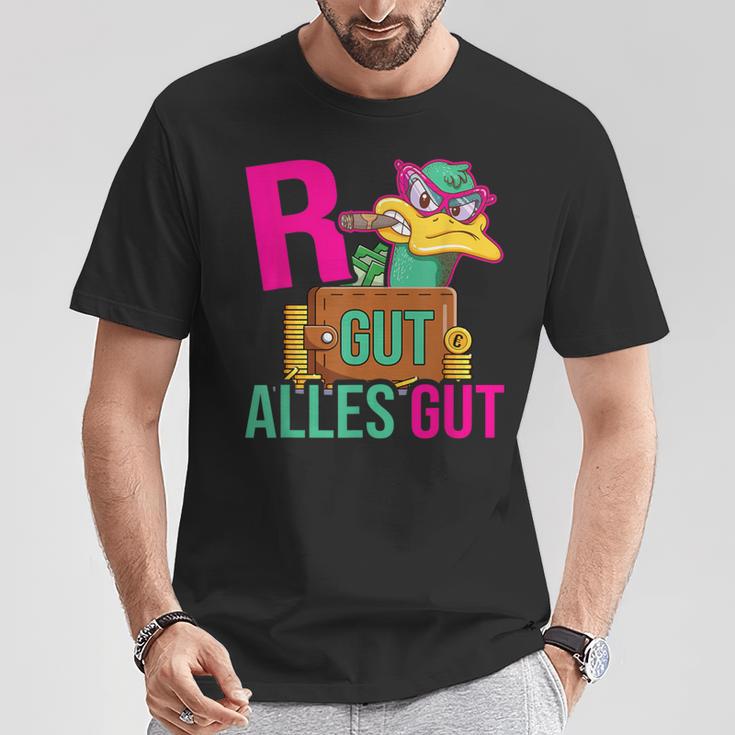 Rente Gut Alles Gut Pensionierung Ducks Pensioner T-Shirt Lustige Geschenke