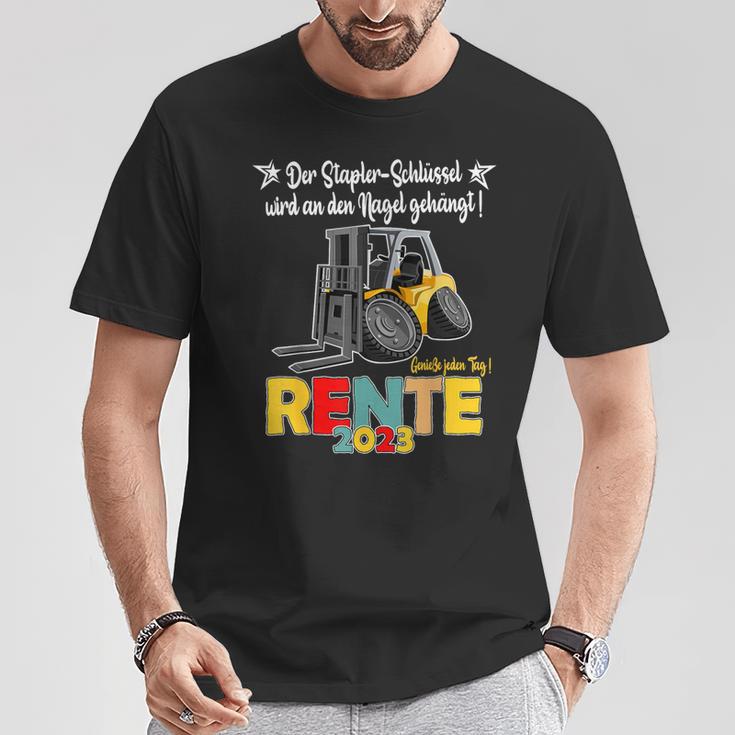 Rente Pension 2023 Forklift T-Shirt Lustige Geschenke