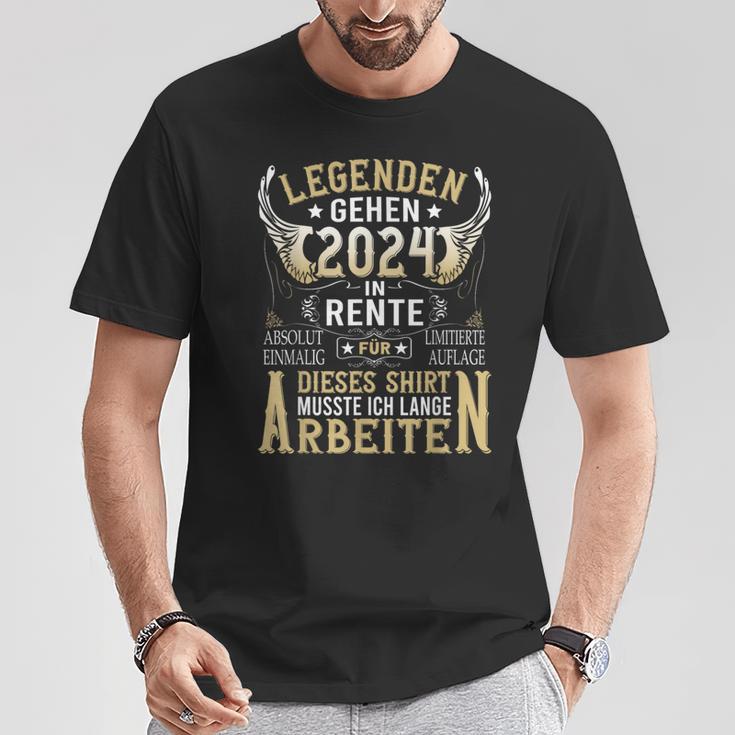 Rentner Eine Legende Geht In Rente 2024 Retirement T-Shirt Lustige Geschenke