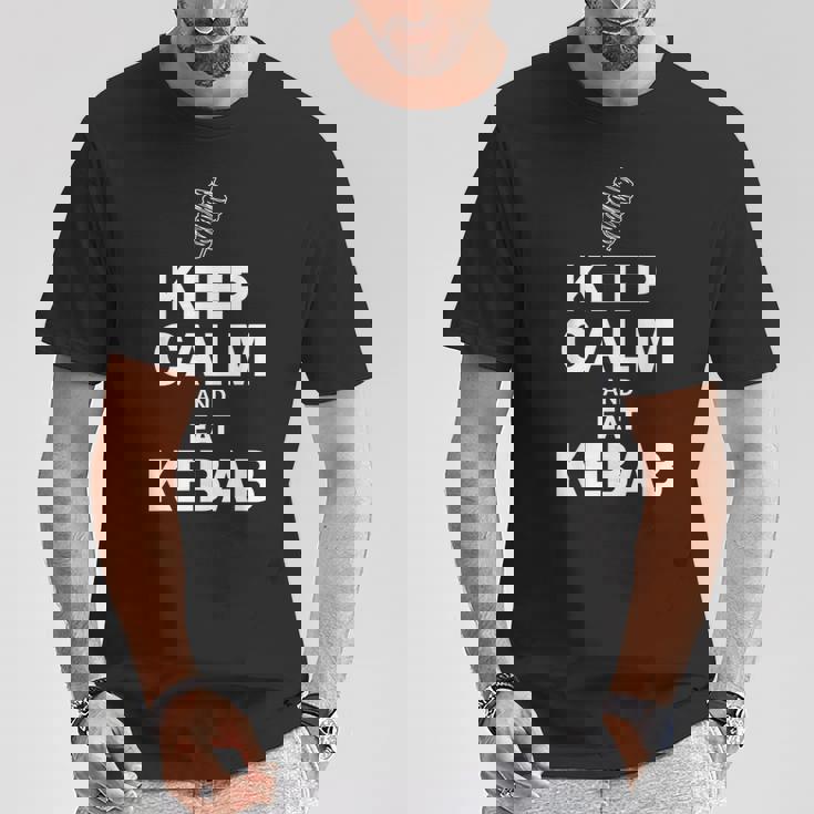 Reste Calme Et Mange Du Döner Kebab T-Shirt Cadeaux drôles