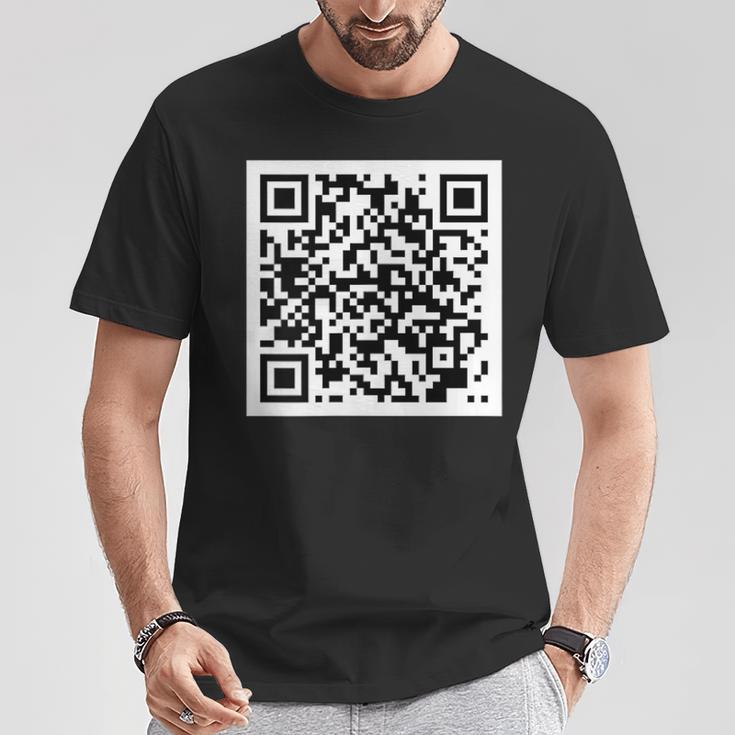 Rick Roll Qr T-Shirt Lustige Geschenke