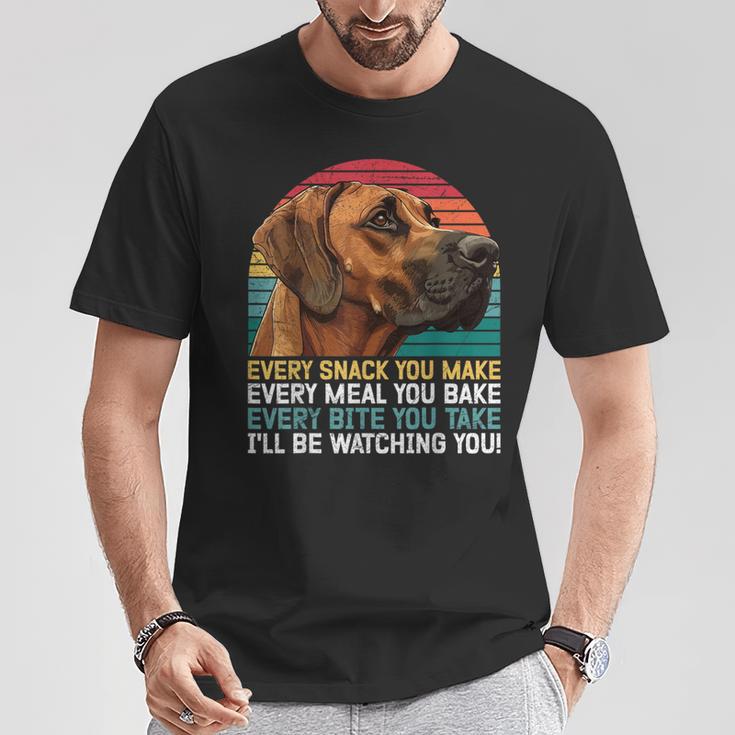 Ridgeback Jeden Bissen Den Du Isst Ridgeback T-Shirt Lustige Geschenke