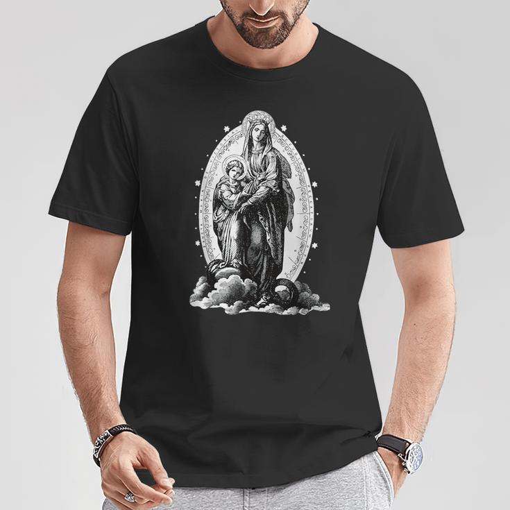 Sancta Mariaictoriaierge Marie Catholique T-Shirt Cadeaux drôles