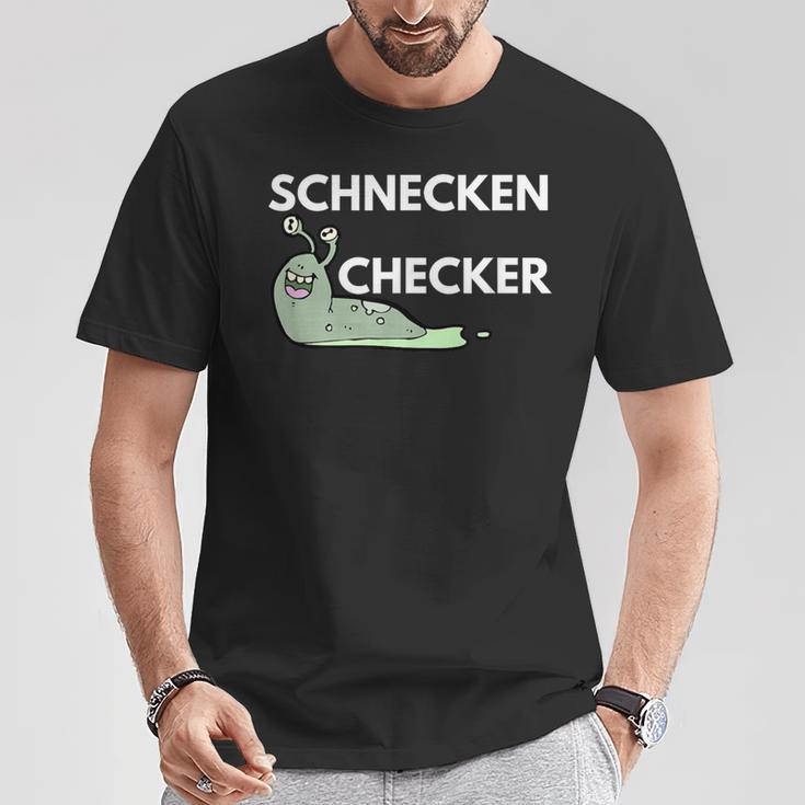 Schneckenchecker Geschenk Für Kommunikative Leute T-Shirt Lustige Geschenke