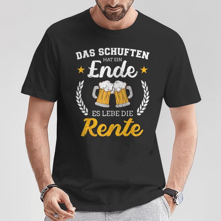 Schuften Hat Eine Ende Es Lebe Rente Für Rentner Ruhestand T-Shirt Lustige Geschenke