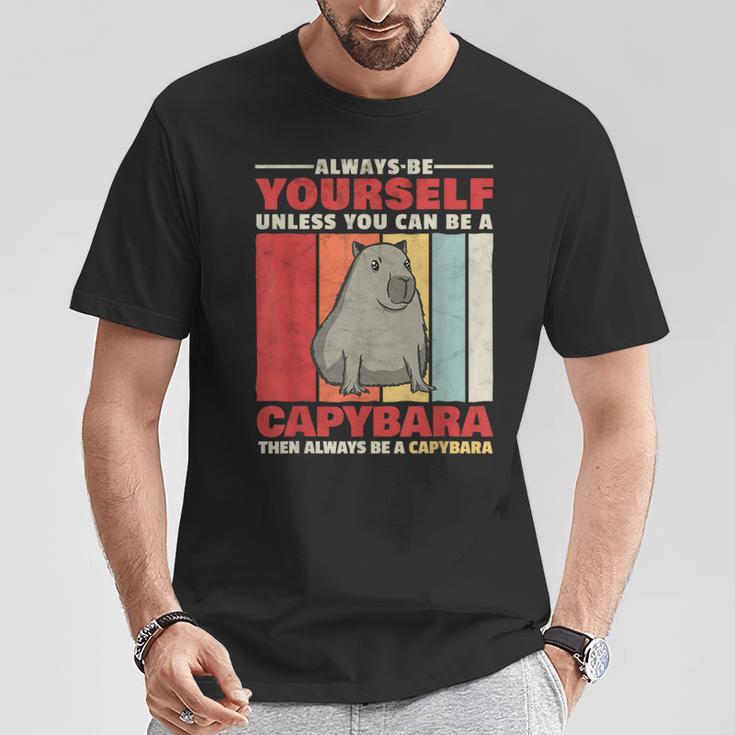 Sei Ein Capybara Wasserschwein South America Capybara T-Shirt Lustige Geschenke