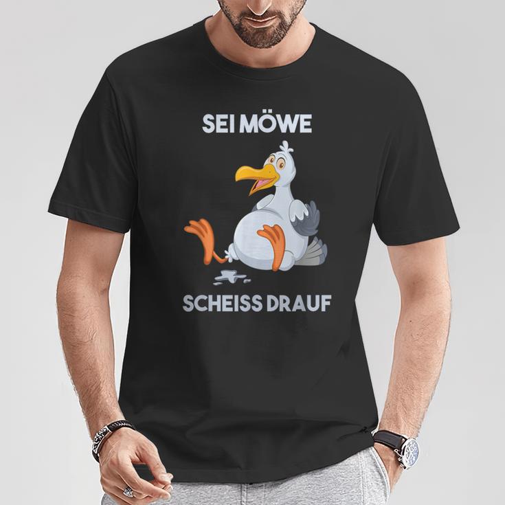 Sei Wie Eine Möwe Sei Wie Eine Möwe German Lang S T-Shirt Lustige Geschenke