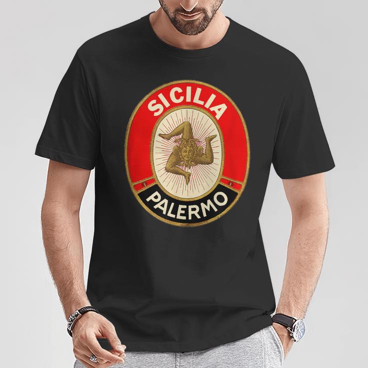 Sicilia Palermo Sicily Italian Sicilian T-Shirt Lustige Geschenke