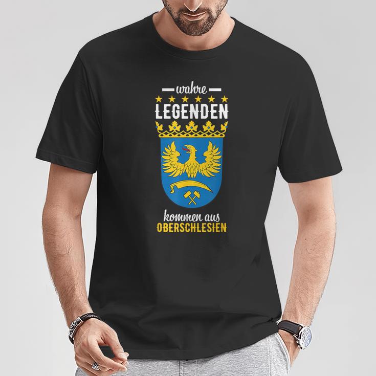 Silesia Upper Silesia Polska Flag T-Shirt Lustige Geschenke