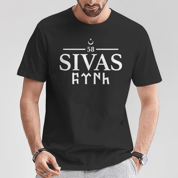 Sivasli Sivas 58 Göktürk Script Göktürkler Turkey T-Shirt Lustige Geschenke