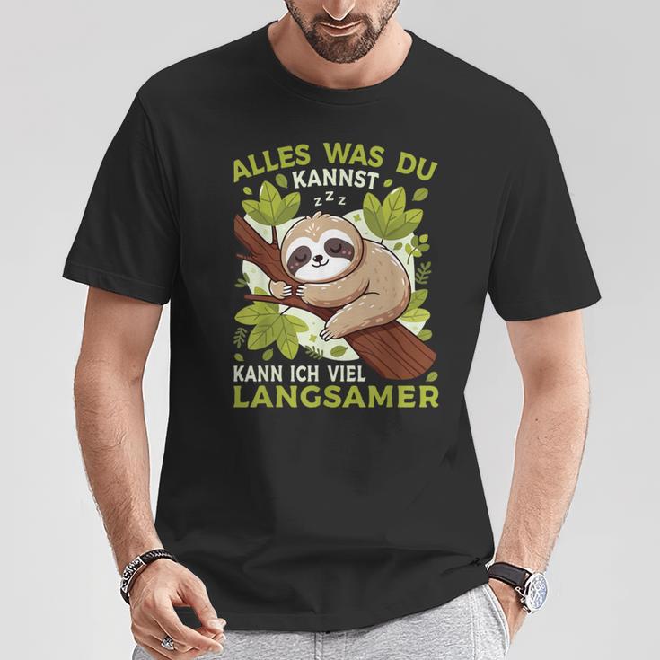 Sloth Sleep Alles Was Du Kannst Sloth T-Shirt Lustige Geschenke