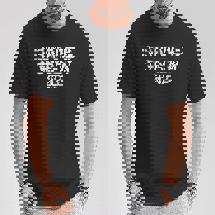 Sono Sopravvissuto A Greyday 2024 Trendy Greyday Maglietta Regalos divertidos