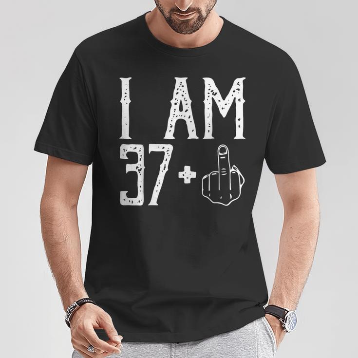 Soy 37 Plus Dedo Medio Im 37 Más 1 Dedo Medio Es Camiseta unisex Regalos divertidos