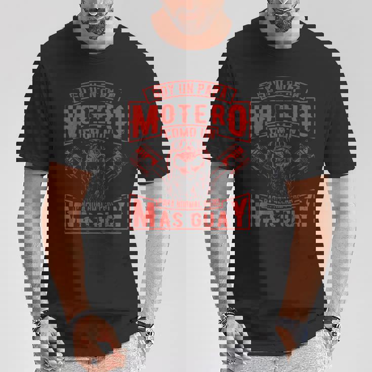 Soy Un Papá Motero Como Un Papá Normal Pero Más Camiseta unisex Regalos divertidos