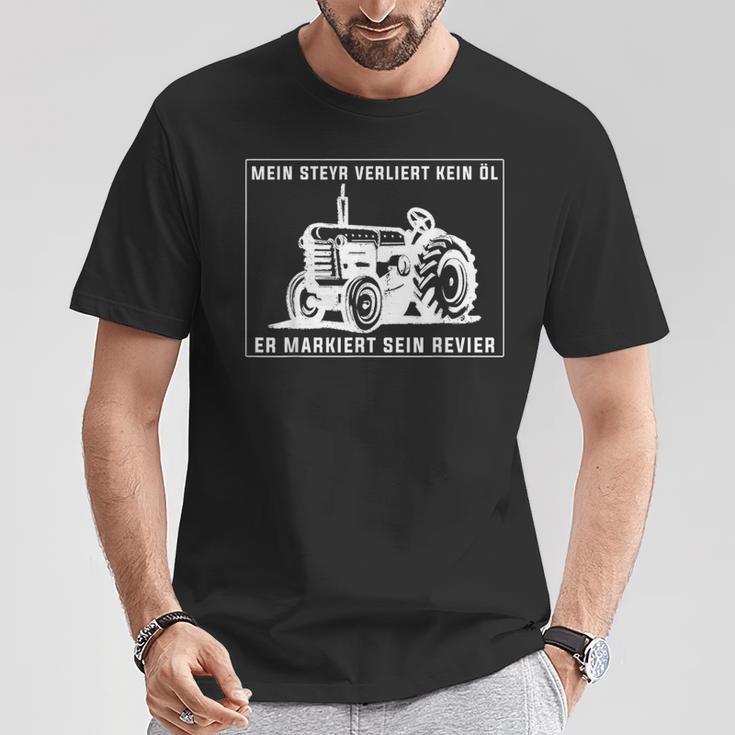 Steyr Oldtimer Traktor Fan T-Shirt Lustige Geschenke