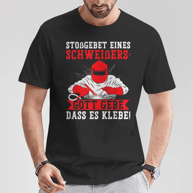 Stoßgebet Einer Welderer T-Shirt Lustige Geschenke