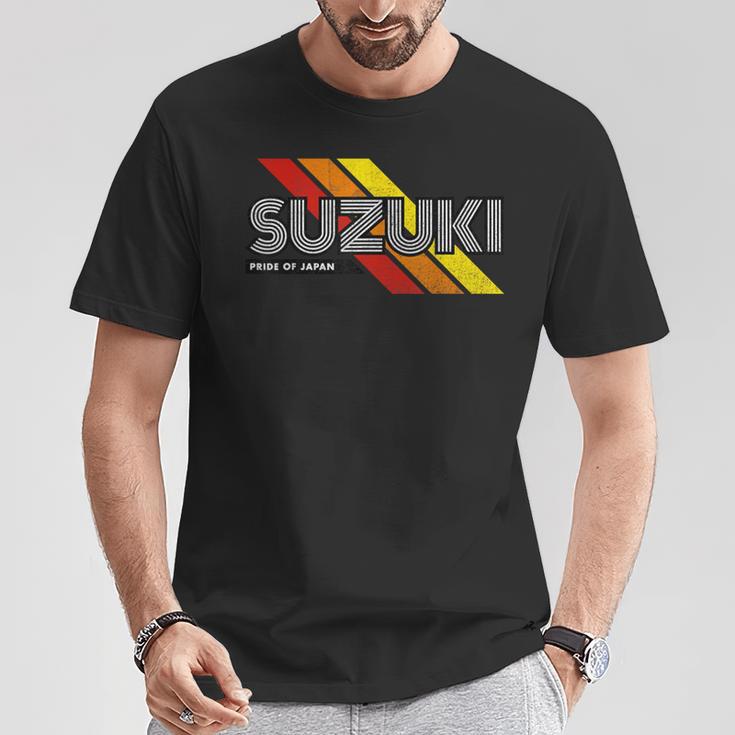 Suzuki Japanese Family Name Retro Vintage T-Shirt Funny Gifts