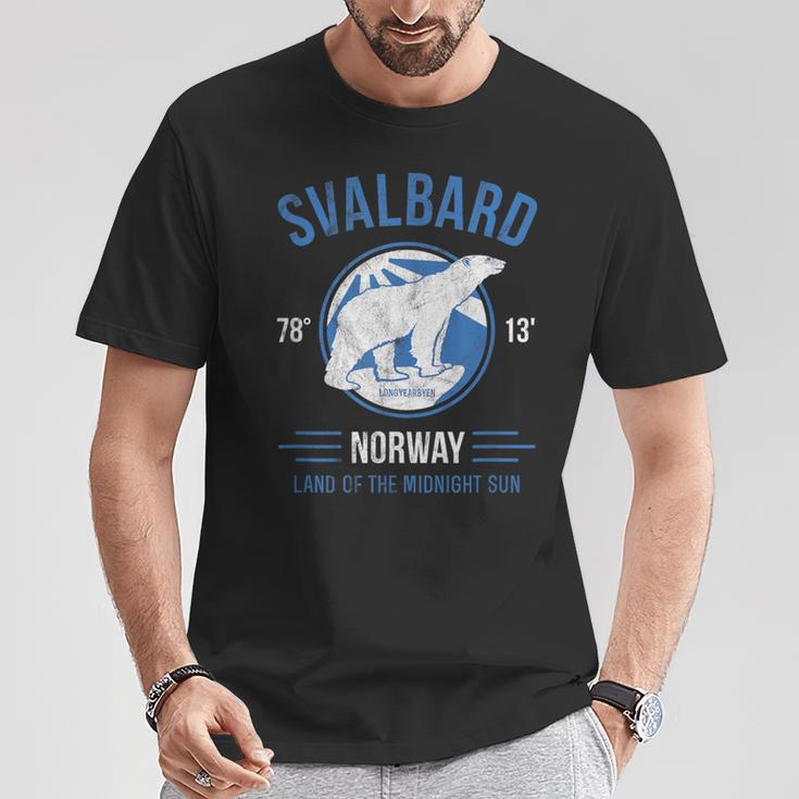 Svalbard Spitzbergen Polar Bear Longyearbyen Norway Polar Bear T-Shirt Lustige Geschenke